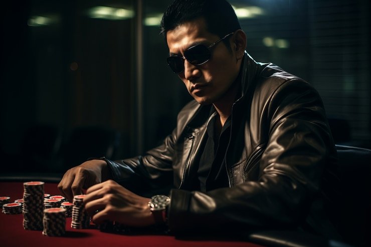 Meja Baccarat dealer langsung di kadobet dengan kartu dan chip